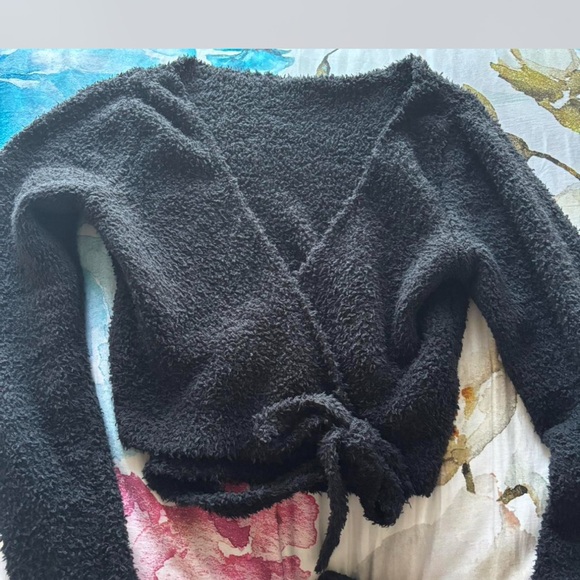 Skims Cozy 2-Piece Matching Lounge Set L/XL Black - Picture 4 of 5